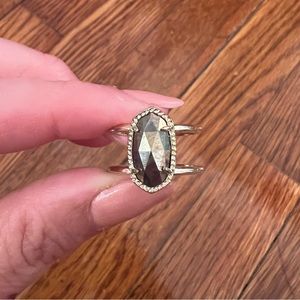 Kendra Scott gold pyrite ring size 7